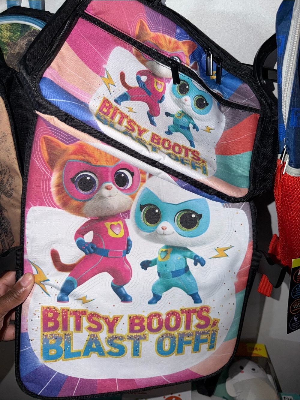 Super kitties Bitsy Boots Blast Off Backpack  and lunchbox new in plastic